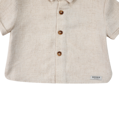 Lerie Shirt | Warm White Melange