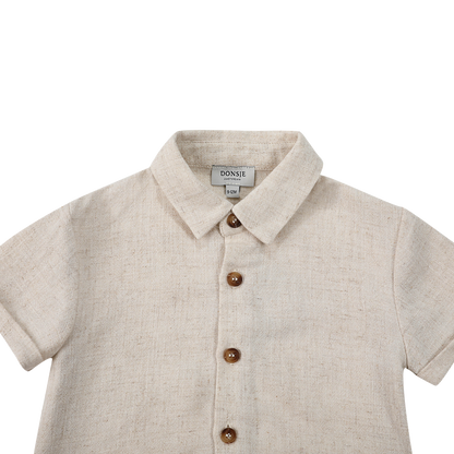 Lerie Shirt | Warm White Melange