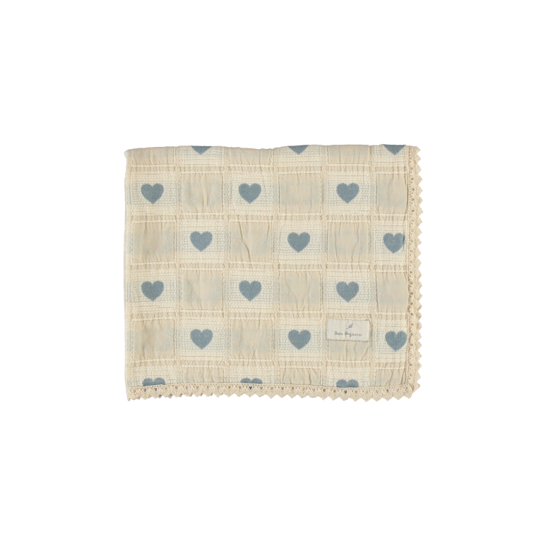 Heart Blanket Heart Mauve Patchwork Baby Size