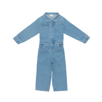 Lard Denim Jumpsuit | Western Bear | Vintage Blue