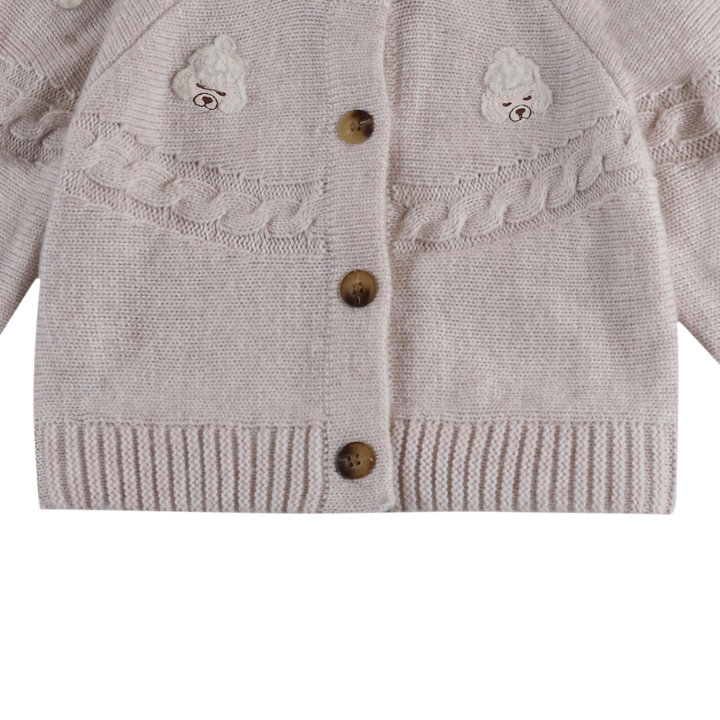 Wiesse Cardigan | Poodle | Soft Sand
