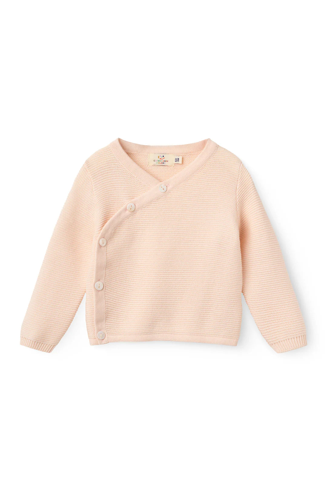 BABY CROSS-OVER CARDIGAN - SOFT PINK