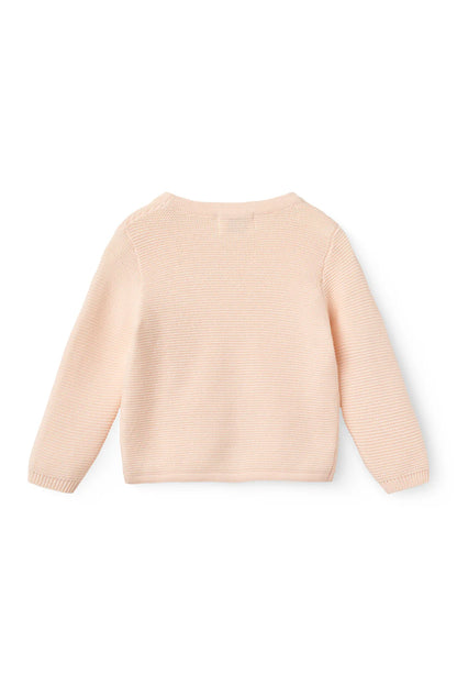 BABY CROSS-OVER CARDIGAN - SOFT PINK