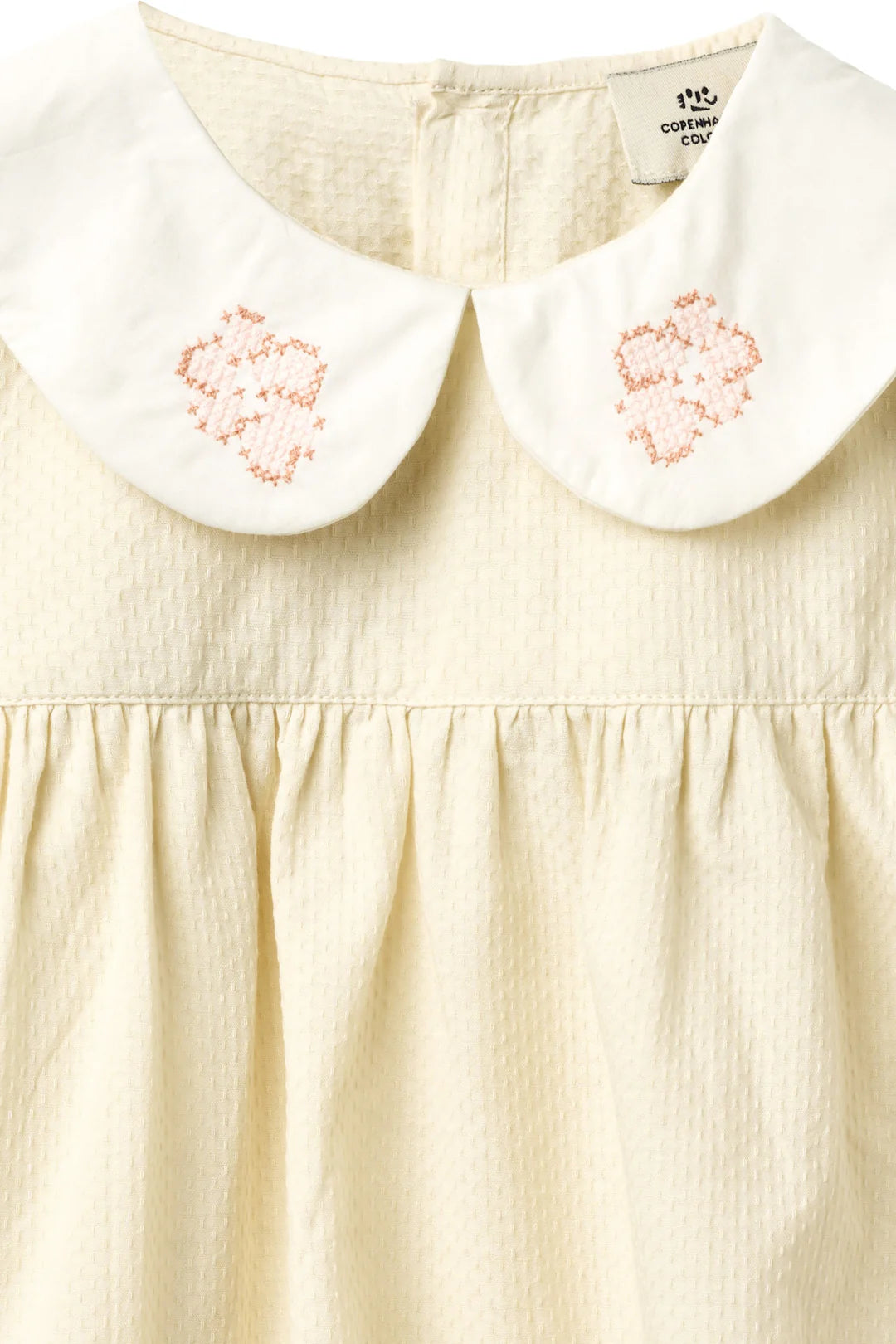 BLOUSE W. DECO EDGE - CREAM COMB
