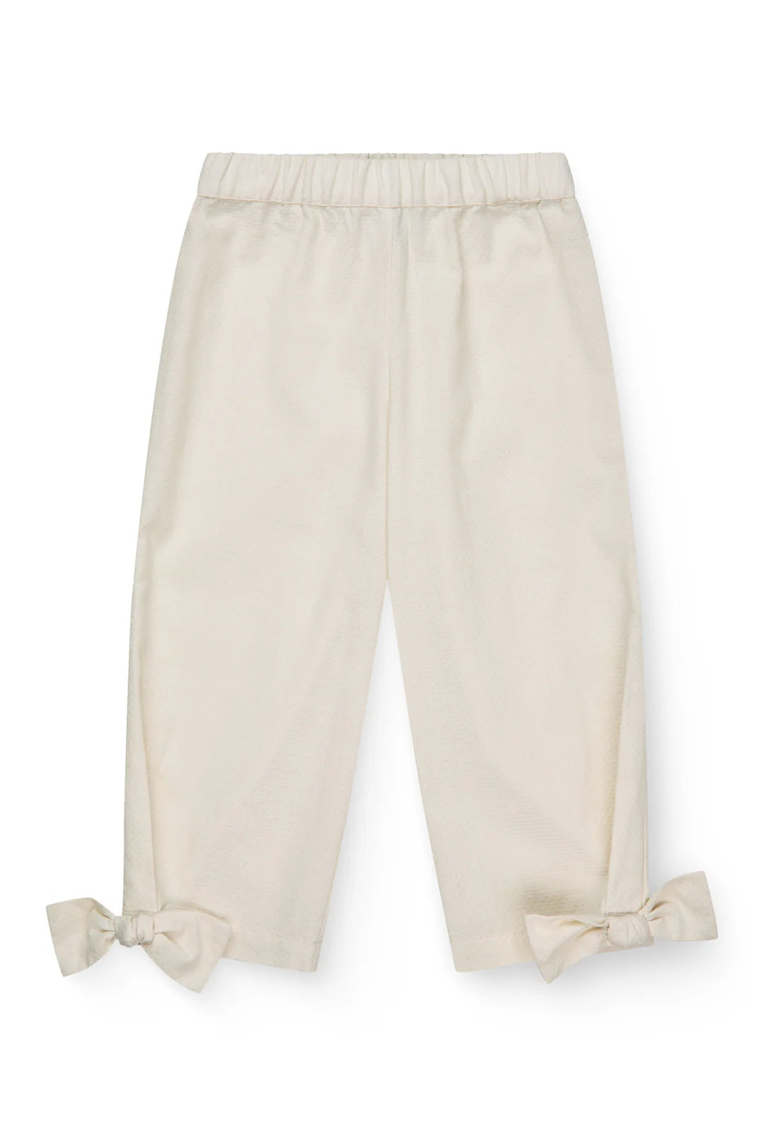 BOW PANTS - CREAM