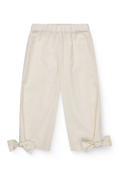 BOW PANTS - CREAM
