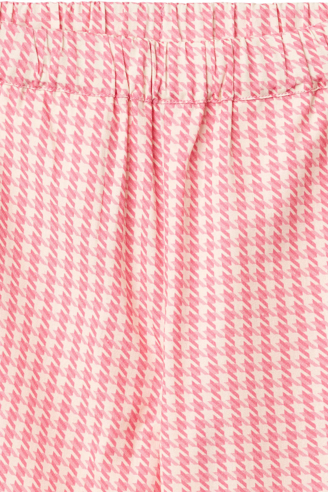 HOUNDSTOOTH PANTS - PINK HOUNDSTOOTH MINI