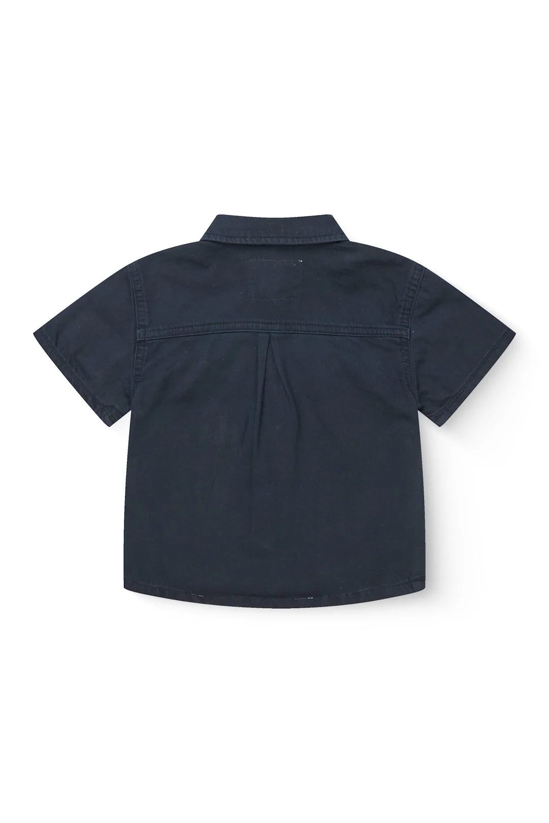 TWILL SAFARI SHIRT SS - NAVY