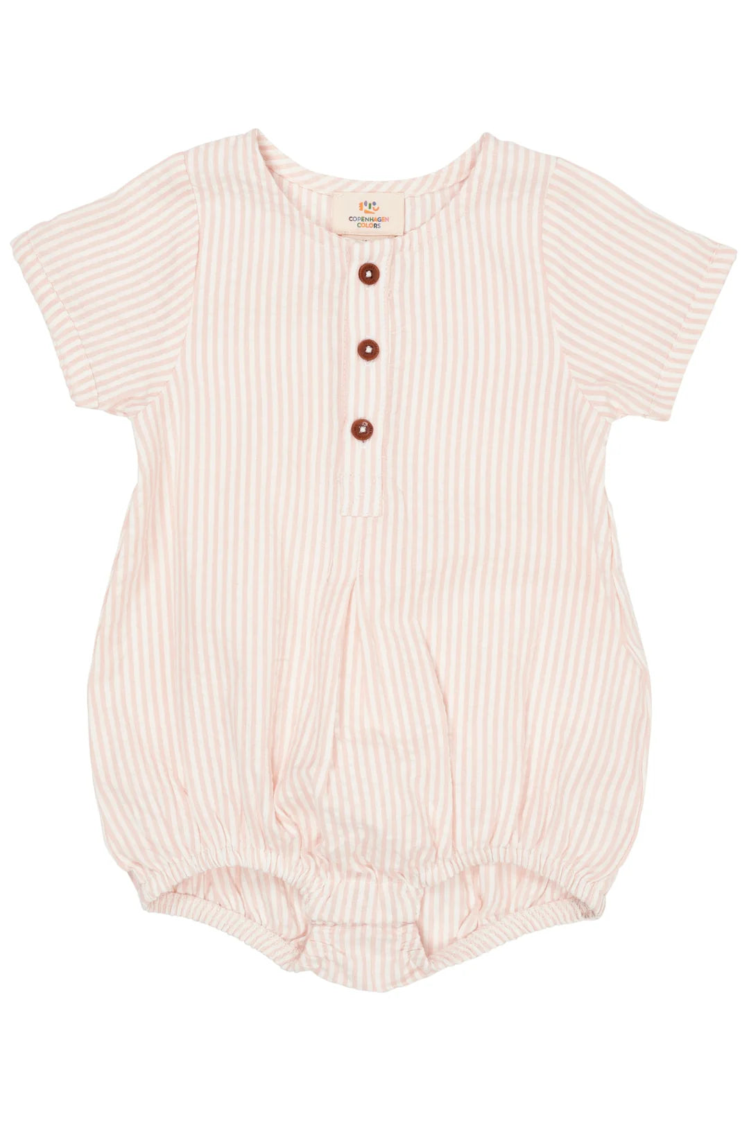 SEERSUCKER ROMPER W. SLEEVES