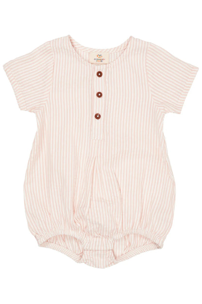 SEERSUCKER ROMPER W. SLEEVES