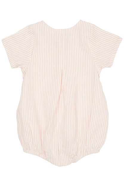 SEERSUCKER ROMPER W. SLEEVES