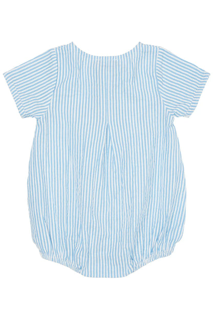 SEERSUCKER ROMPER W. SLEEVES