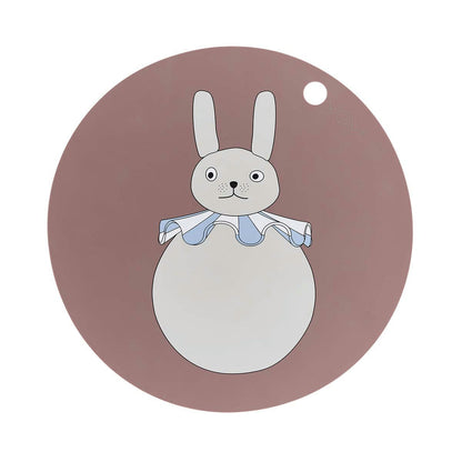 Clay Placemat Rabbit Pompom