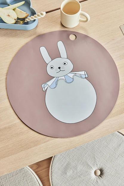 Clay Placemat Rabbit Pompom